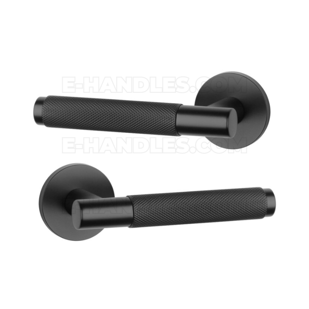 APRILE MOLINIA R slim 7 mm BLACK - czarny matowy - klamka do drzwi